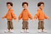 design a professional cartoon character