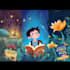 warm  professional childrens book cover