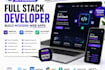 build a portfolio website with animations