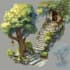 illustrate 2d environment concept art and backgrounds