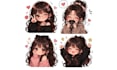 draw cute custom chibi girl stickers