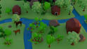 create stylized low poly 3d world environment for your game