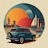 make vintage retro poster illustration