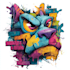 create high quality graffiti art and spray paint design