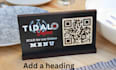 design digital menu board qr code menu restaurant menu food truck menu