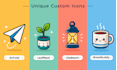 design a modern mobile app icon logo for ios and android