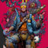 illustrate a superhero comic and marvel character
