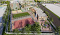 reconstruct outdoor recreational facilities,playground cgi render,3d site layout