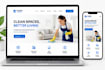 design cleaning website for cleaning company and services