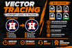 manually tracing bitmap or raster image to vector file