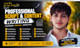 write engaging youtube scripts, comedy script speech writing and screenplays