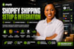 setup shopify pos, ups, fedex, order tracking, shipstation, API integration