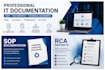 create professional IT sops, rca and technical documentation