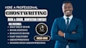 be your self help ebook ghostwriting, ghost book writer