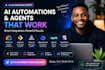 create ai automations, agents and integrations using vertex,lindy,gpt4,crew ai