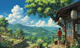 draw anime style fantasy backgrounds