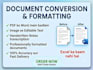 do pdf conversion to ms word