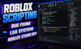 script advanced roblox systems fix bugs and develop roblox games