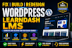 fix wordpress woocommerce element or bookly learndash course upload website