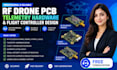 create rf drone pcb, telemetry hardware and flight controller design