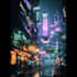make a futuristic cyberpunk city