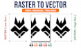convert image to vector and redraw logo or vectorize image