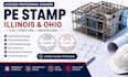licensed architectural civil and structural engineer pe stamp in illinois ohio