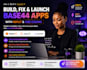 build base44 app, base 44 expert, base44 bug fix, base44 web app, replit ai