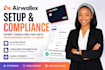 provide consulting for airwallex setup, compliance documentation