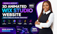 design 3d animated wix interactive website threejs spline animation wix studio