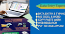 be your expert data entry and virtual assistant