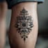 custom an abstract black tattoo design
