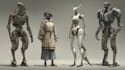 design sci fi mecha and robot concept art
