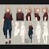 create an anime character reference sheet