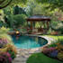 design backyard frontyard garden landscape patio pool
