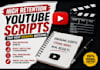 write viral facts youtube shorts scripts