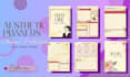 design aesthetic planner journal and book cover