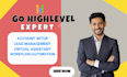 gohighlevel virtual assistant, ghl CRM automation