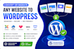 convert or migrate website from joomla drupal lovable weebly or wix to wordpress