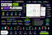 develop custom CRM saas web app using mern and mean stack