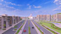 residential complex 3d visual, presentation site plan rendering, vr walkthrough