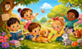 design cute childrens book characters with pose and expression sheets