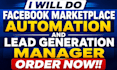 do facebook marketplace automation lead generation manager