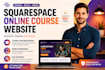 build squarespace online course website membership subscription coaching website