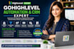 setup gohighlevel ai chatbot CRM automation and sales funnel
