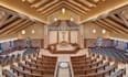 do church design elevation 3d rendering interior and exterior design