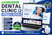 design modern dental clinic website with appointment booking