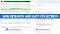 do data entry, web research, excel data entry and copy paste