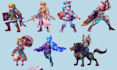 create pixel art illustrations and  animations