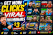 create viral youtube thumbnails in mrbeast style